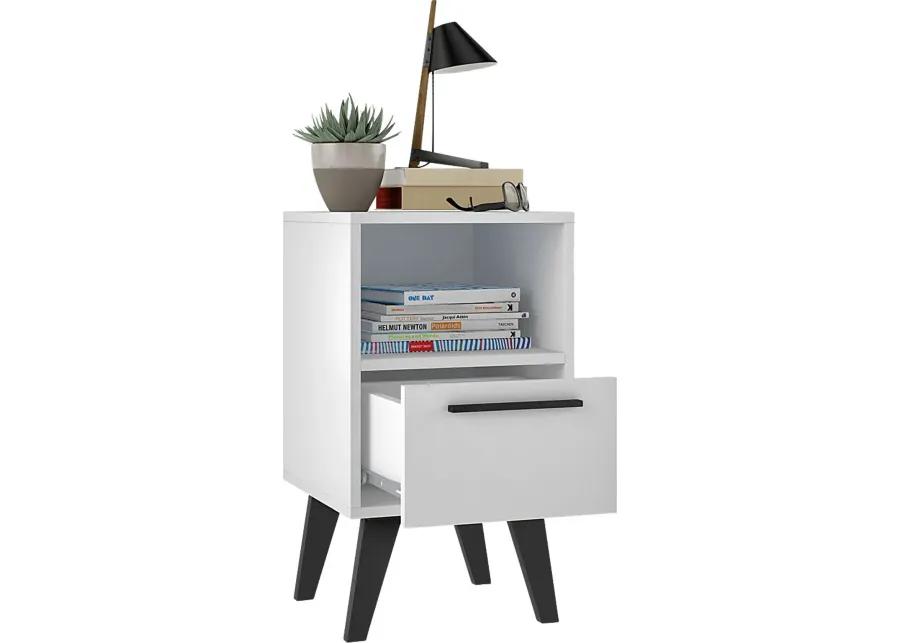 Exmore White Nightstand