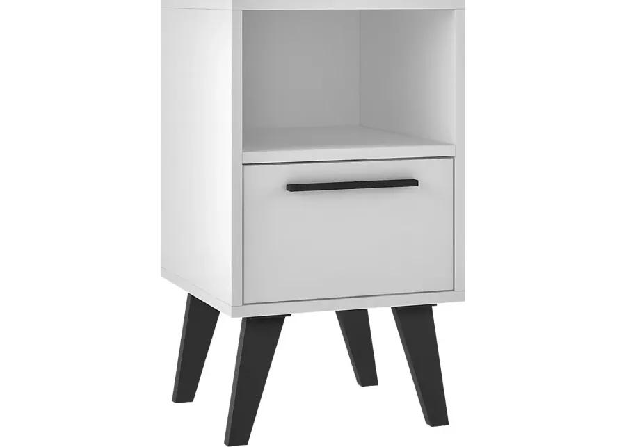 Exmore White Nightstand