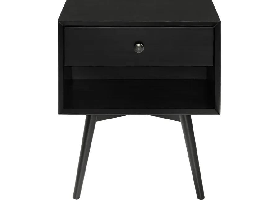 Tuttlebee Black Nightstand