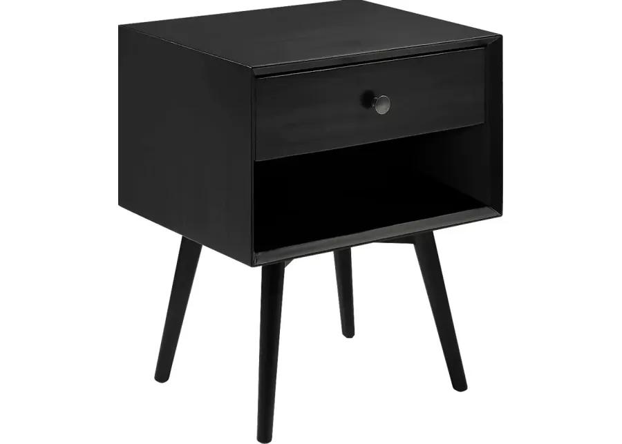 Tuttlebee Black Nightstand