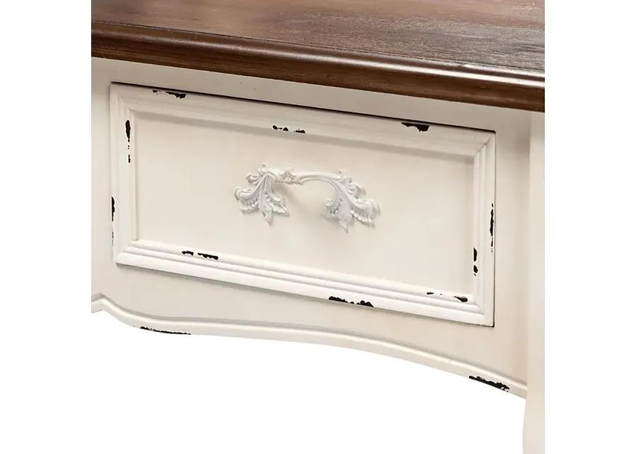 Rosedown White 2pc Vanity Set