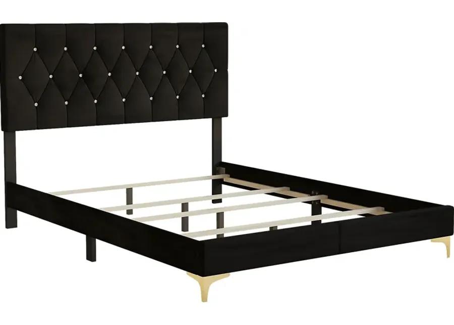 Bickley Black Full Bed with Bench