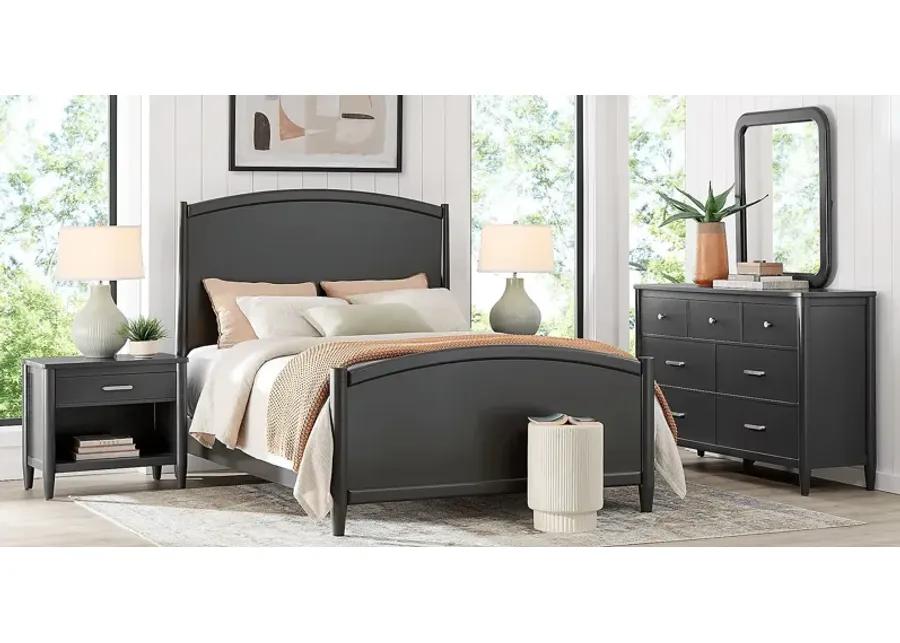 Modern Villa Iron Ore 5 Pc Queen Panel Bedroom