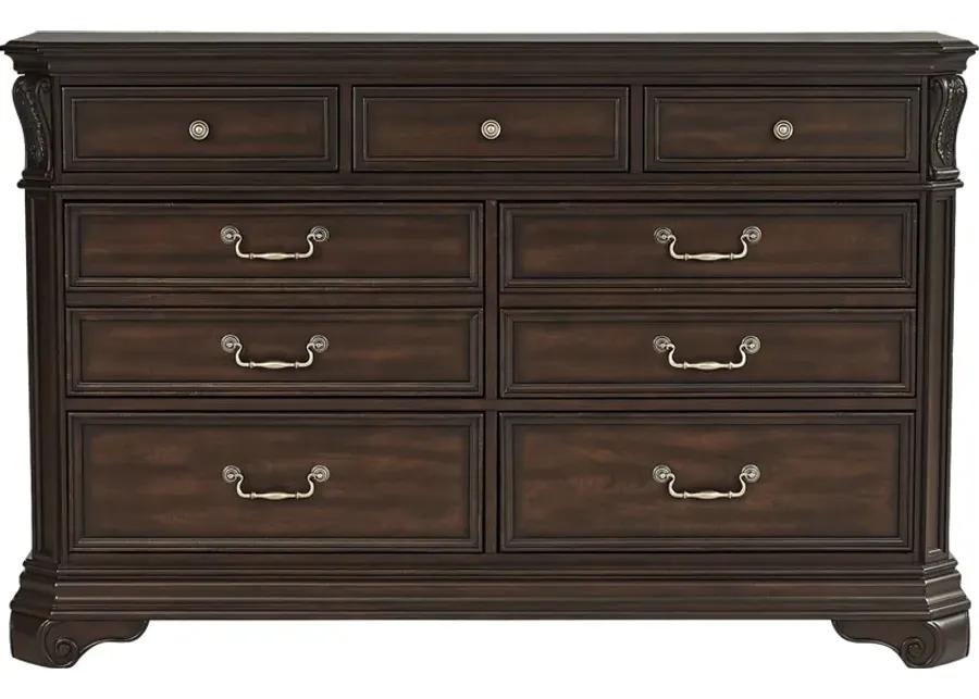 Oakmont Brown Cherry 5 Pc Queen Bedroom