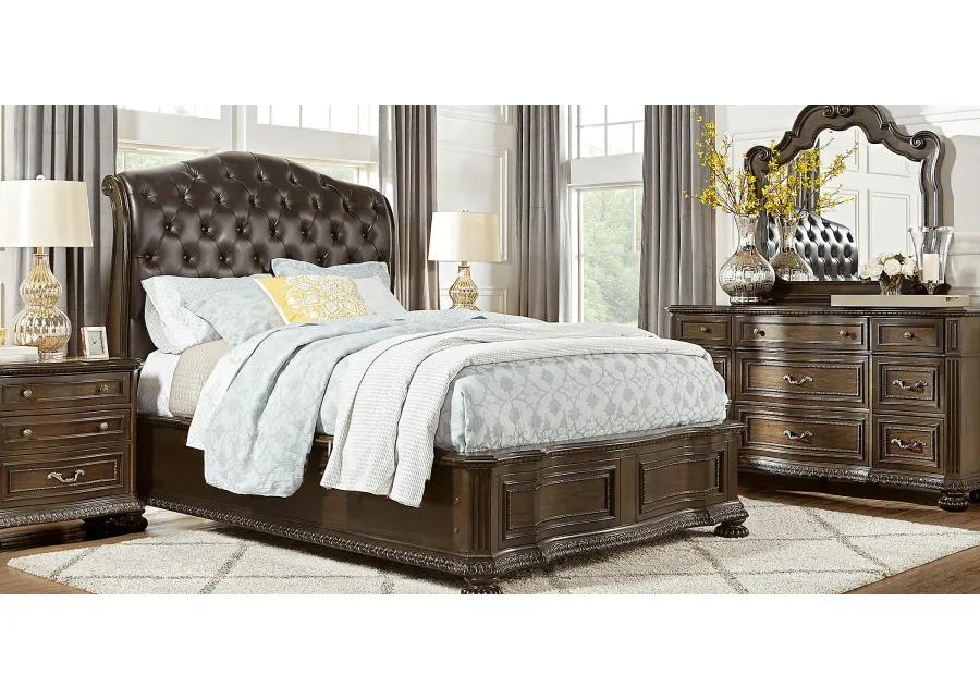 Whittington Cherry 5 Pc King Sleigh Bedroom