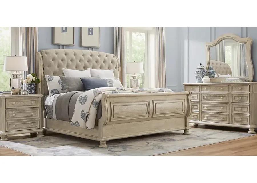 Armitage Off-White 5 Pc King Upholstered Bedroom