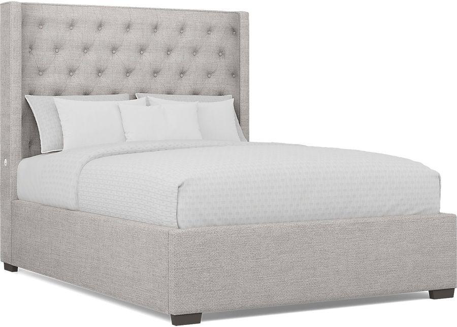 Kailey Park Charcoal 5 Pc Bedroom With Harlow Hill Gray King Upholstered Bed