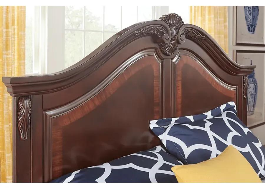Cortinella Cherry 3 Pc Queen Panel Bed