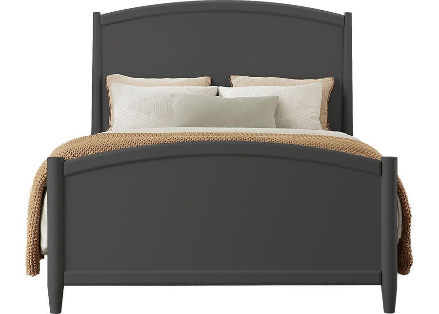 Modern Villa Iron Ore 3 Pc Queen Panel Bed