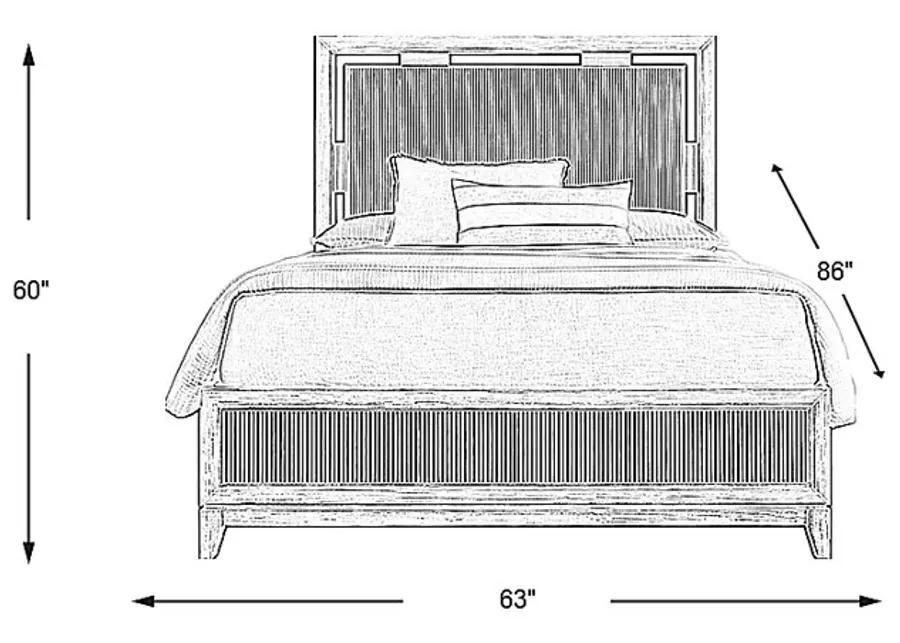 Bellante Gray 3 Pc Queen Panel Bed