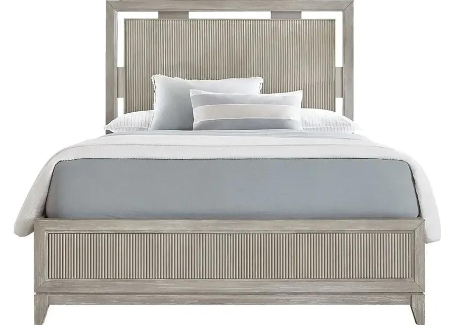 Bellante Gray 3 Pc Queen Panel Bed