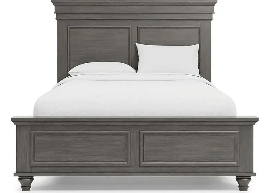 Lake Town Gray 3 Pc Queen Panel Bed