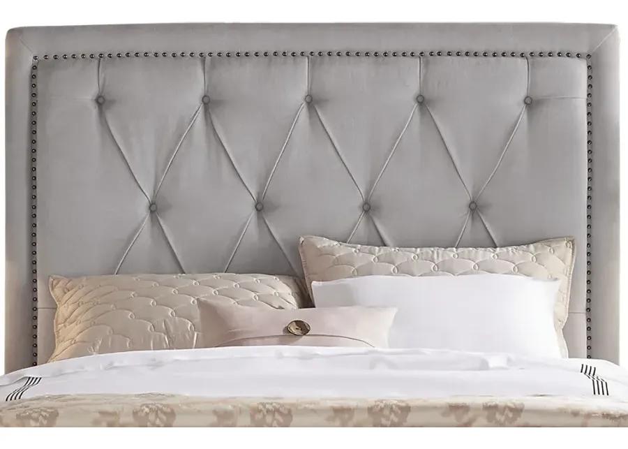 Elridge Dove Gray 3 Pc Queen Upholstered Bed