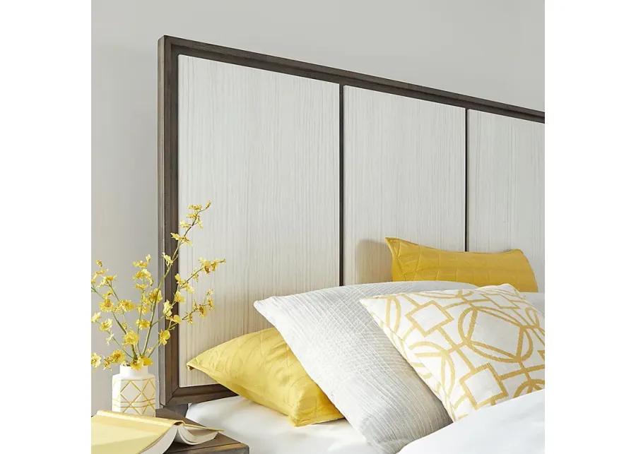 Everson Gray 3 Pc Queen Panel Bed