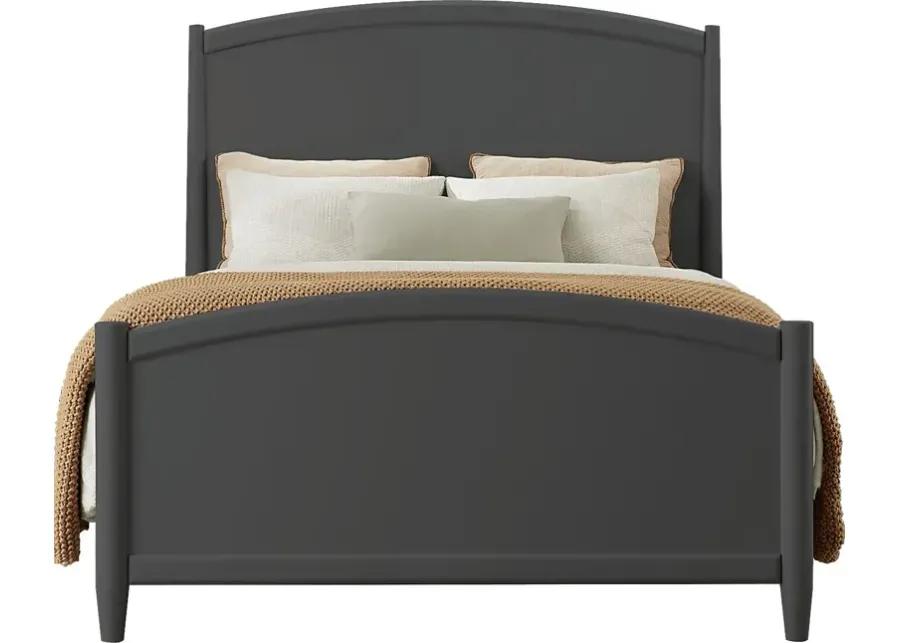 Modern Villa Iron Ore 3 Pc King Panel Bed