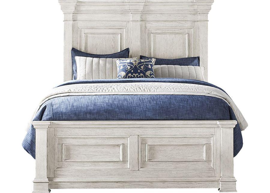 Landon Creek White 3 Pc King Panel Bed