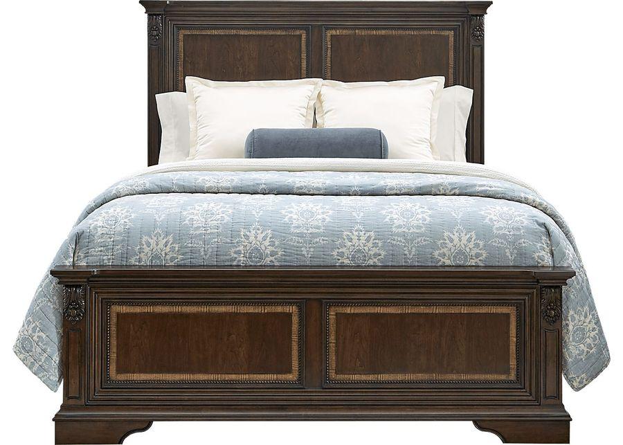 Fuller Brown Cherry 3 Pc King Panel Bed