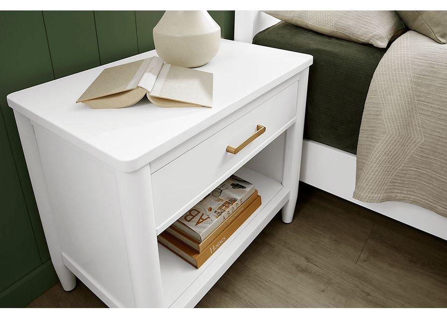 Modern Villa White Nightstand