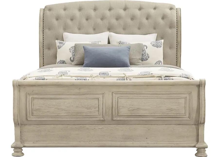 Armitage Off-White 7 Pc Queen Upholstered Bedroom