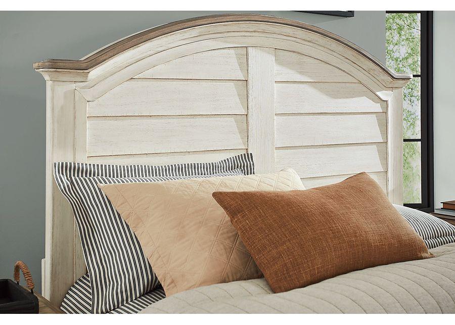 Edisto Bay White 7 Pc King Panel Bedroom