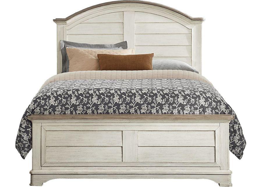 Edisto Bay White 7 Pc King Panel Bedroom