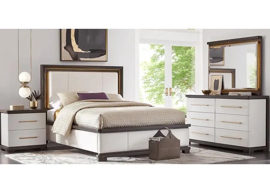 Elko Falls White 7 Pc King Panel Bedroom