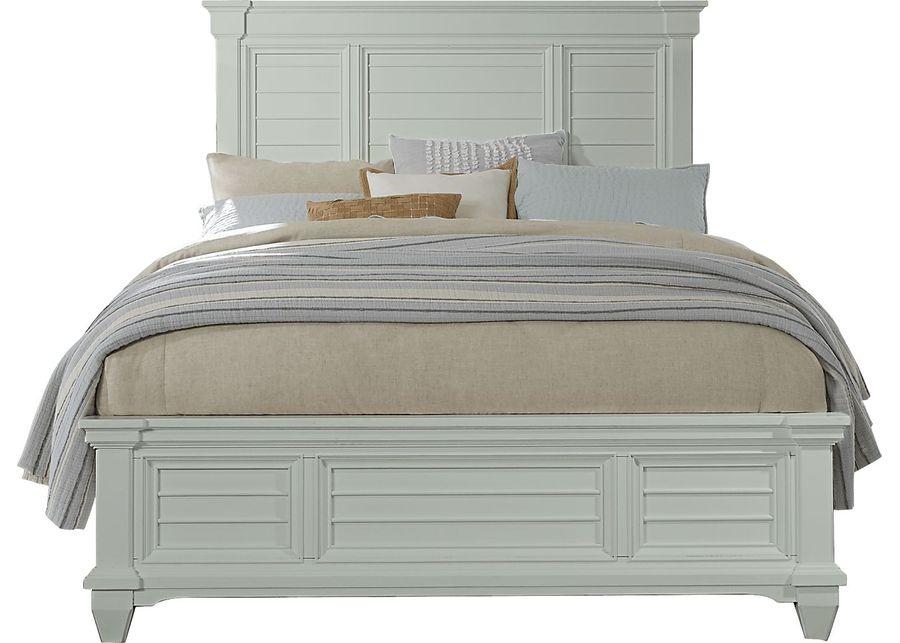 Hilton Head Mint 7 Pc King Panel Bedroom