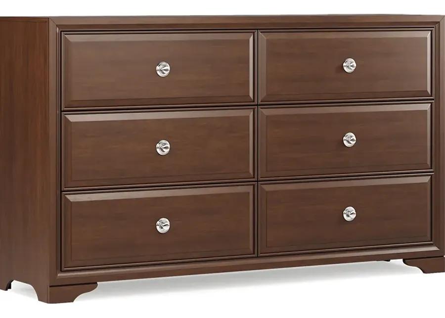 Belcourt Brown Cherry 5 Pc Queen Lattice Arch Bedroom