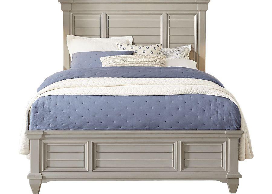 Hilton Head Gray 5 Pc King Panel Bedroom