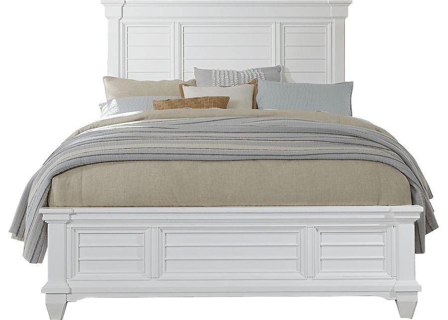 Hilton Head White 5 Pc King Panel Bedroom