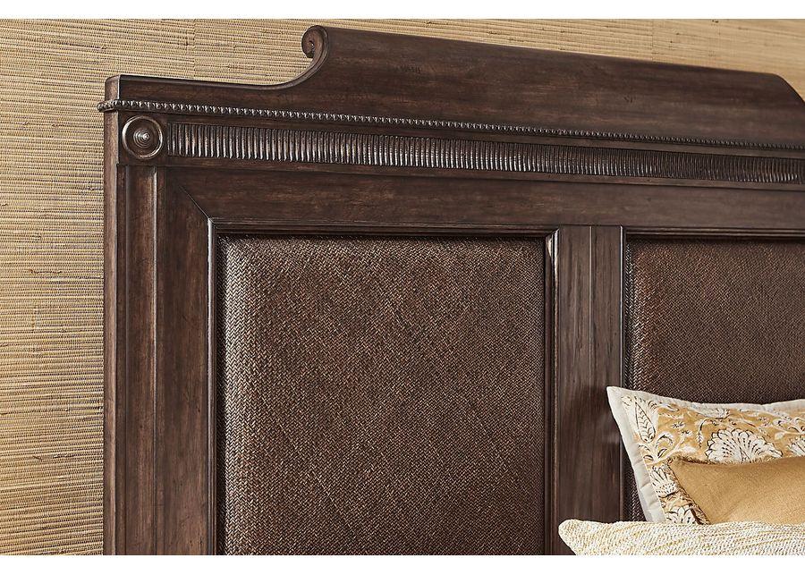 West Indies Brown 5 Pc Queen Panel Bedroom