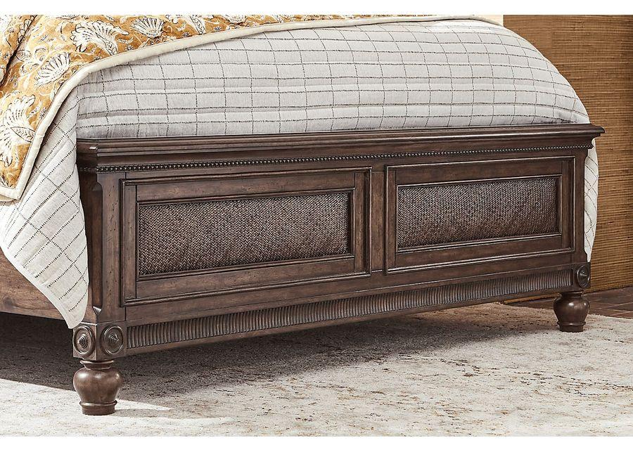 West Indies Brown 5 Pc Queen Panel Bedroom