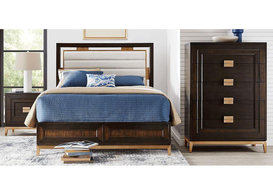 Lavo Brown Cherry 5 Pc Queen Bedroom