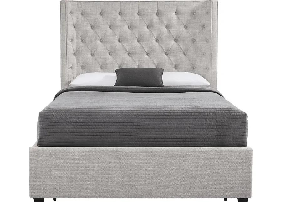 Harlow Hill Dark Gray 3 Pc King Upholstered Storage Bed
