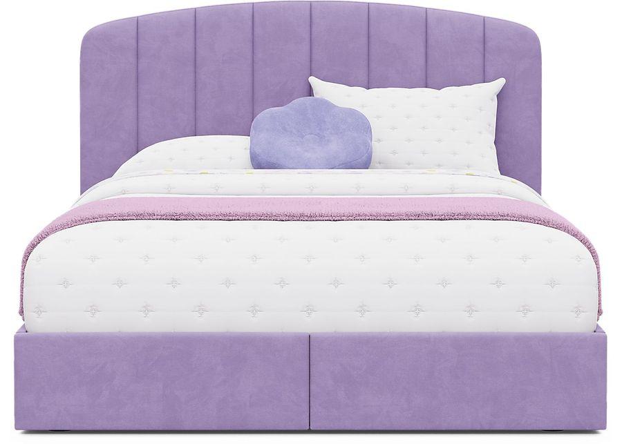 Kids Gwyneth Lavender 3 Pc Full Upholstered Storage Bed