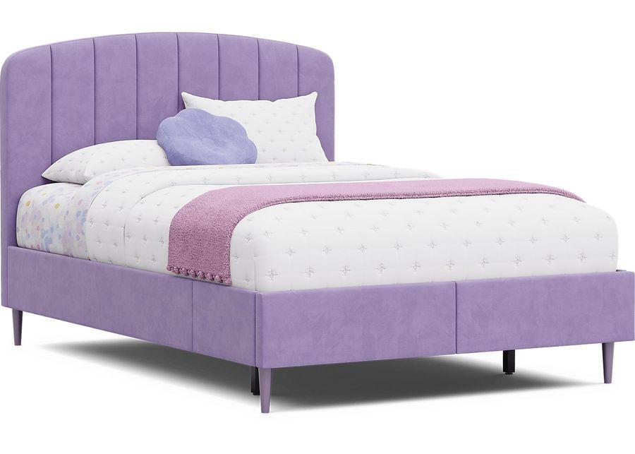 Kids Gwyneth Lavender 3 Pc Full Upholstered Storage Bed