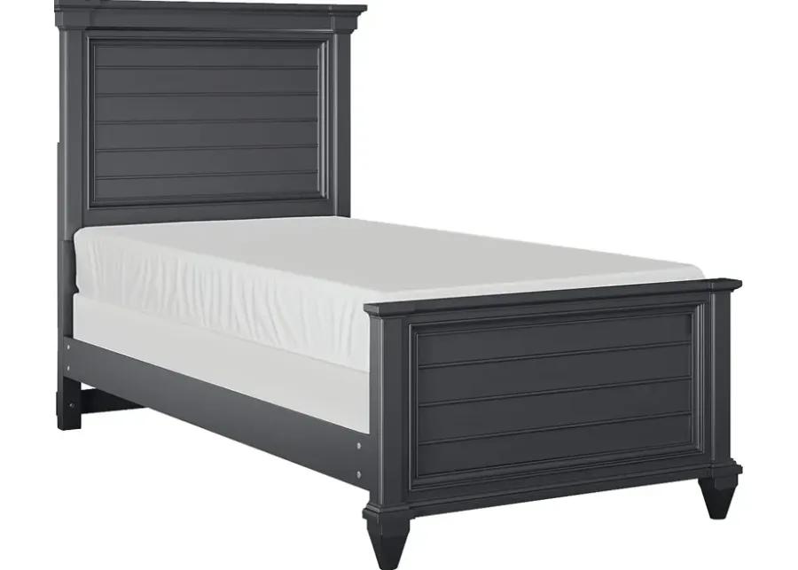 Kids Hilton Head Graphite 3 Pc Twin Panel Bed