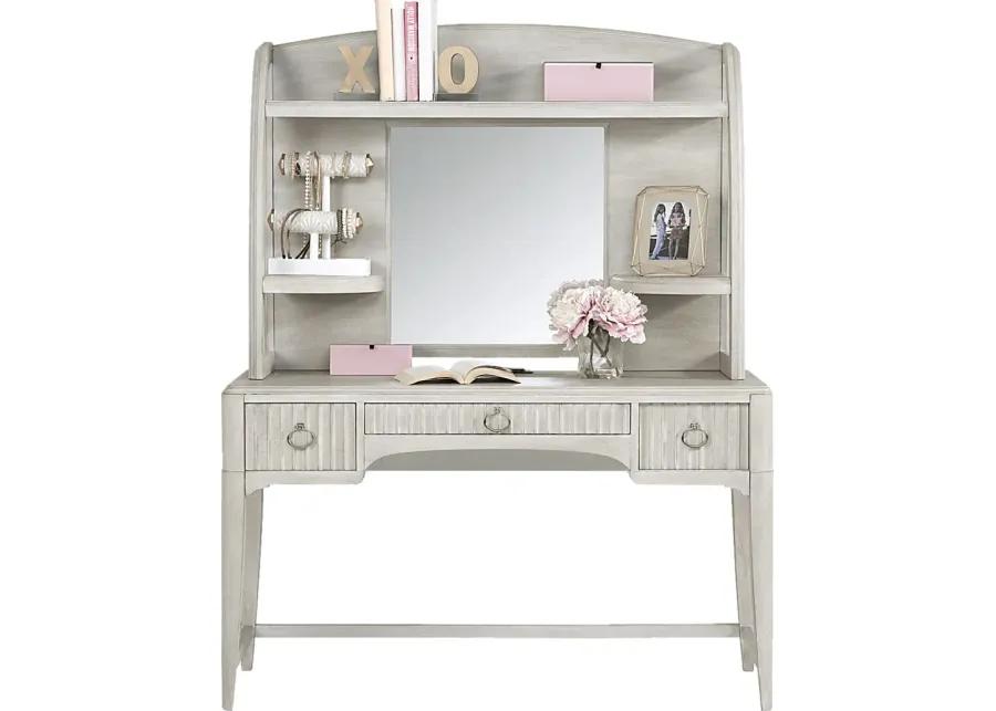 Kids reGen&trade; Vivien White Desk & Hutch Set