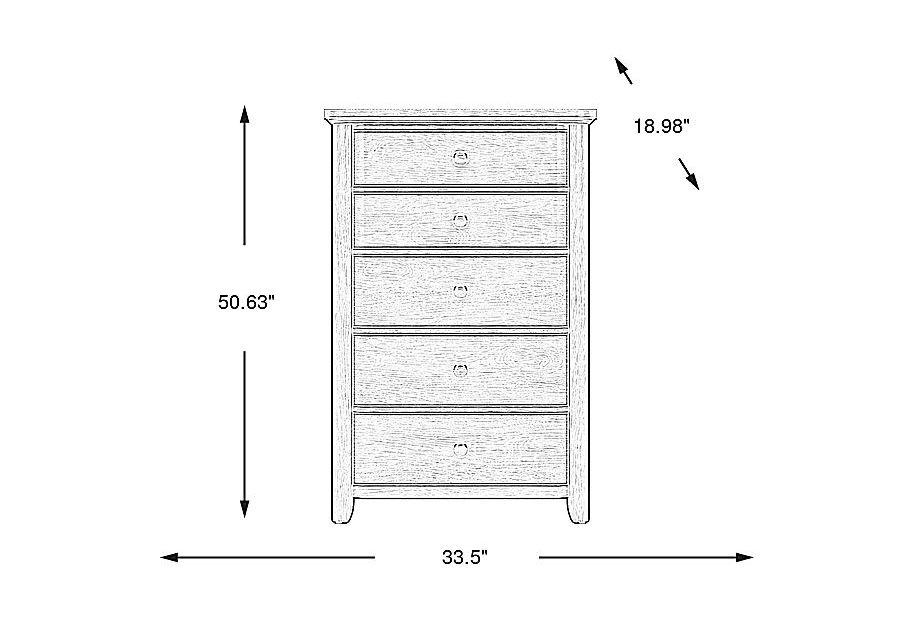 Kids South Bend Brown Cherry Chest