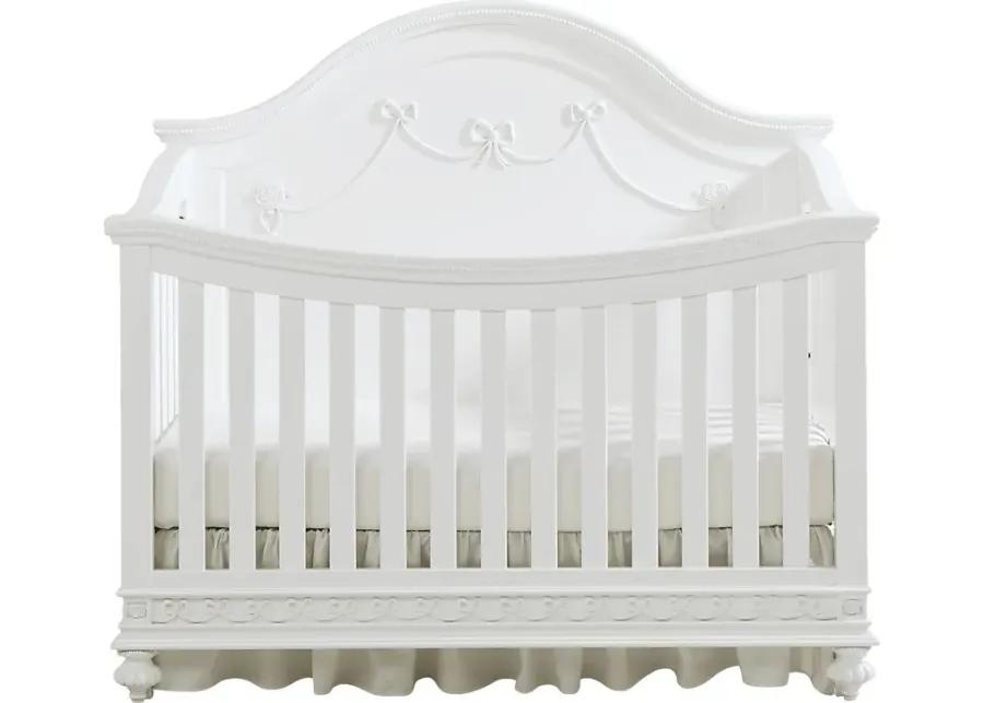 Disney Princess Fairytale White 4 Pc Nursery with Toddler Rails