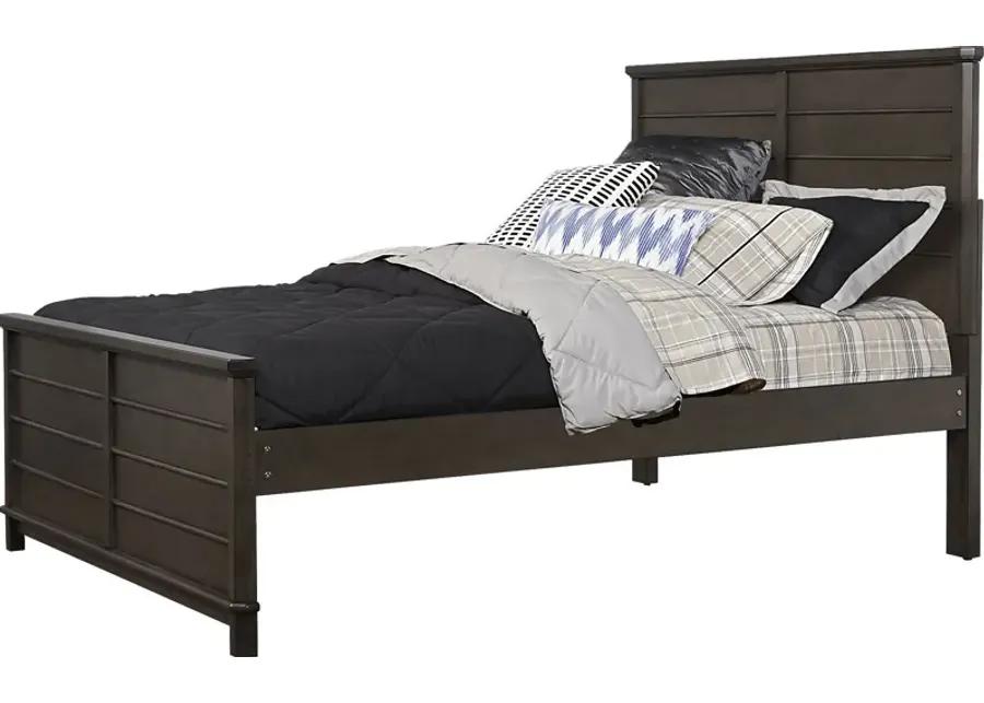 Kids Bay Street Charcoal 3 Pc Full Panel Bed