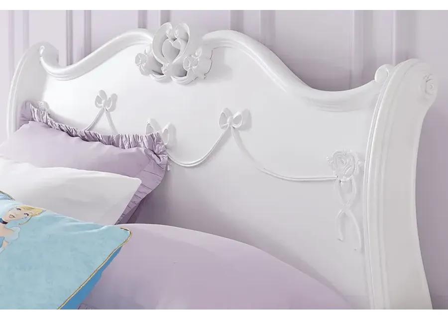 Disney Princess Fairytale White 3 Pc Twin Sleigh Bed