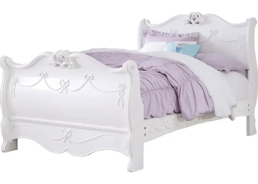 Disney Princess Fairytale White 3 Pc Twin Sleigh Bed