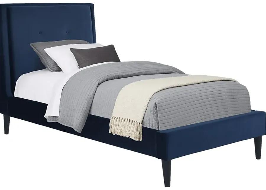 Kids Jaidyn Blue 3 Pc Twin Upholstered Bed