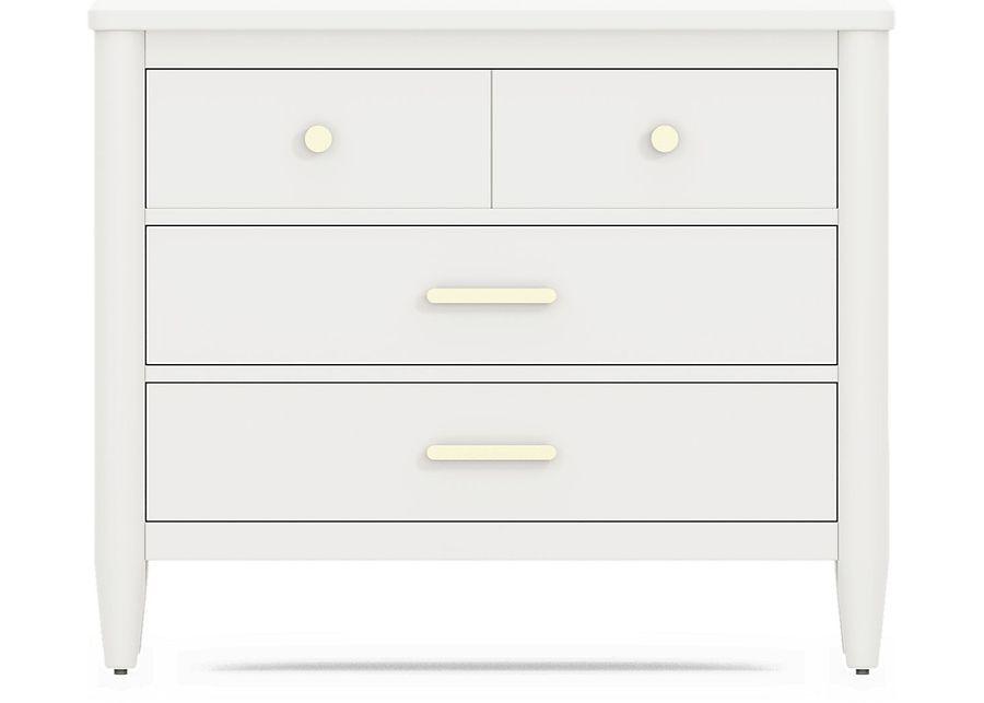 Kids Modern Colors White Loft Chest