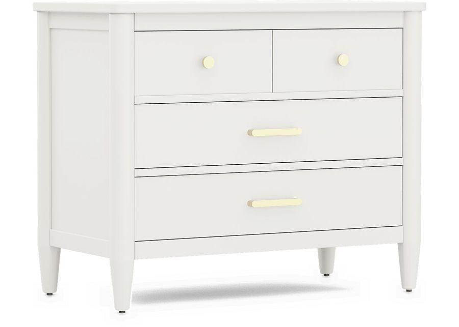 Kids Modern Colors White Loft Chest