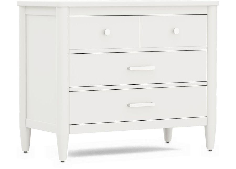 Kids Modern Colors White Loft Chest