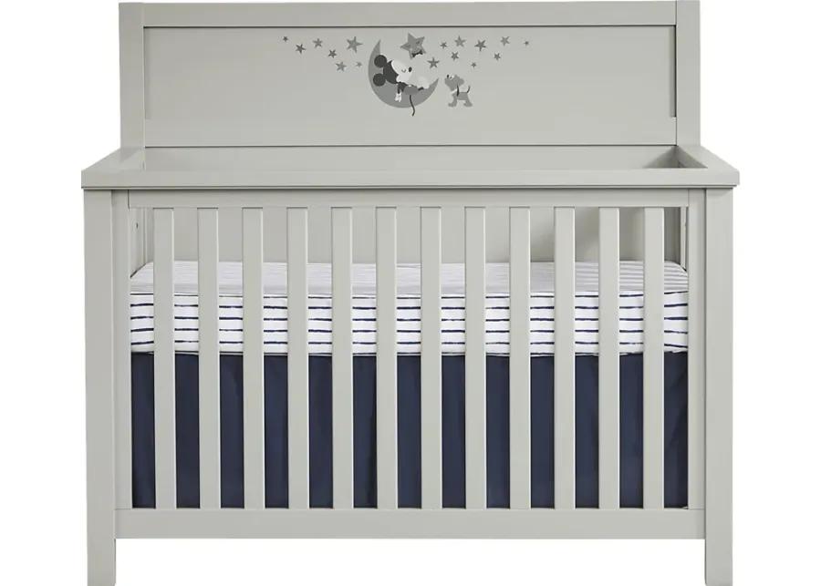 Disney Baby Starry Dreams with Mickey Mouse Gray 4 Pc Nursery with Toddler Rails