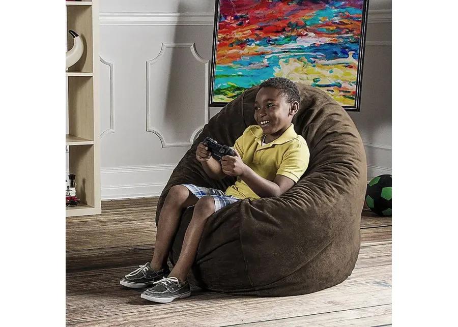 Kids Calix Brown Bean Bag Chair