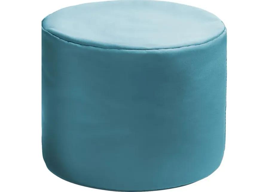 Kids Poppilly Blue Indoor/Outdoor Ottoman